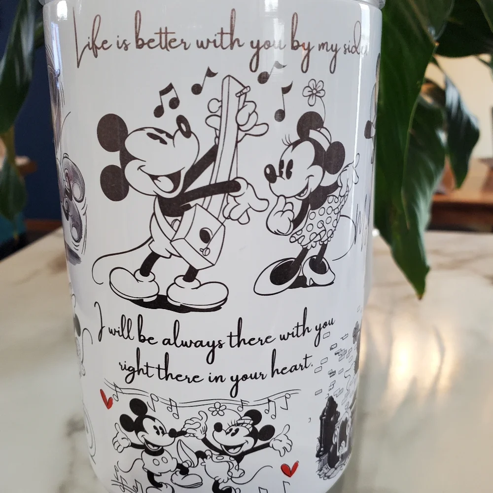 Mickey & Minnie Mouse Life is Better with you by my side 40oz Traveler Tumbler